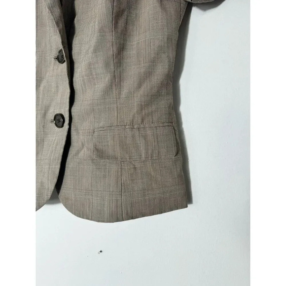Banana Republic Cream 2 button Short-sleeve Jacket blazerWomen petite 00P - Picture 5 of 8